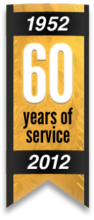 60 years of service. 1952-2012.